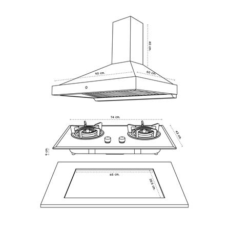 เตาฝัง+เครื่องดูดควัน DYNA HOME DH1890+DH2BTG_1