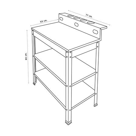 โต๊ะวางเตาคู่ DYNA HOME TB-2_1