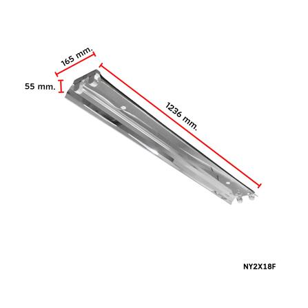 โคมโรงงานติดลอย CARINI NY2X18F 2x120 ซม. สีขาว_5