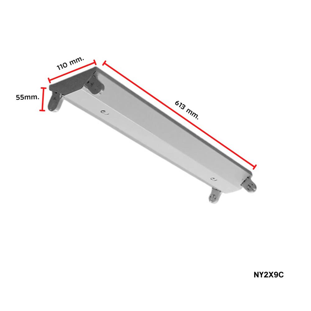 โคมอกไก่ติดลอย CARINI NY2X9C 2x60 ซม. สีขาว