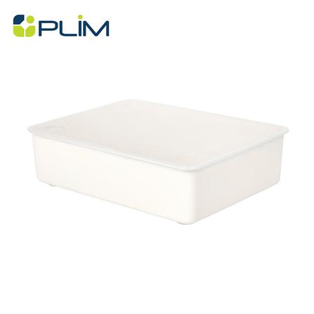 กล่องจัดเก็บถุงเท้า 15 ช่อง PLIM SIZE L สีขาว