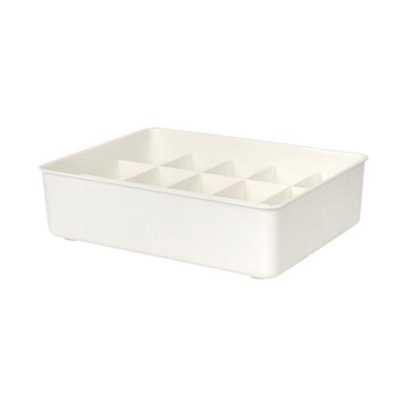 กล่องจัดเก็บถุงเท้า 15 ช่อง PLIM SIZE L สีขาว_2