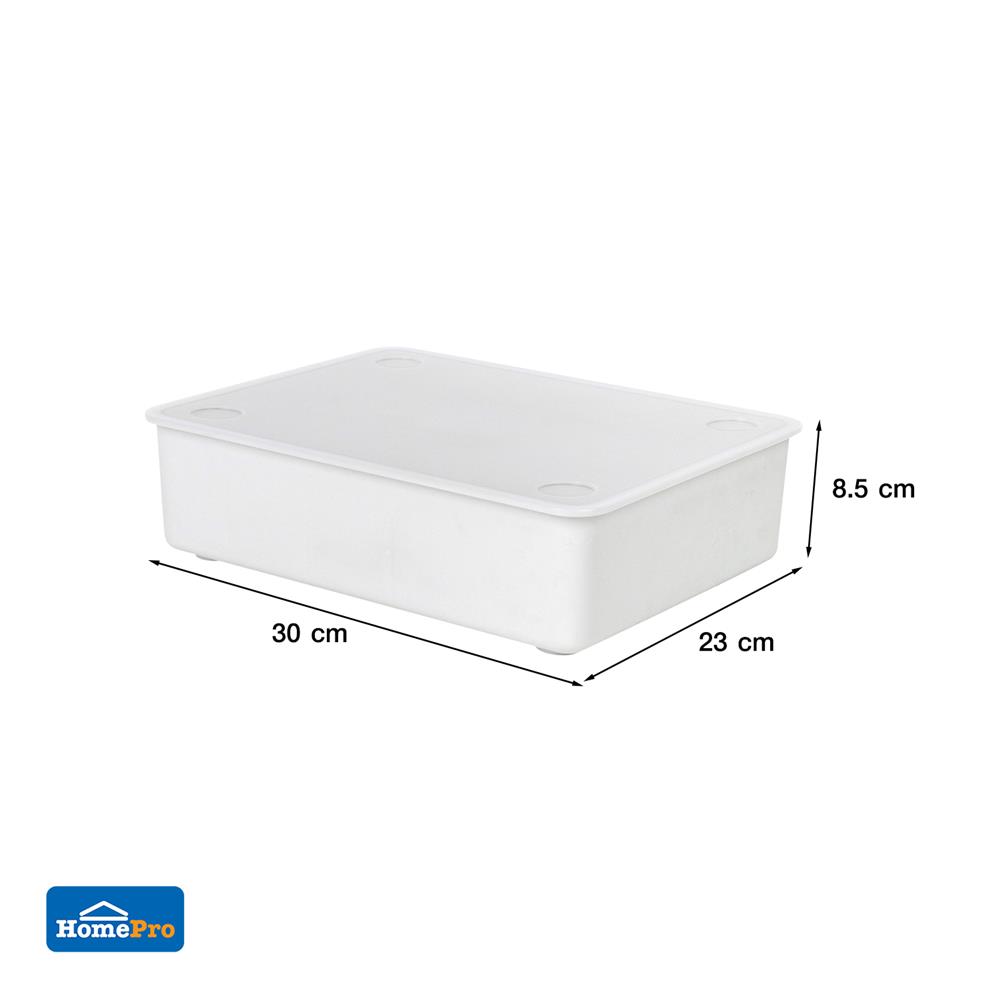 กล่องจัดเก็บถุงเท้า 15 ช่อง PLIM SIZE L สีเทา