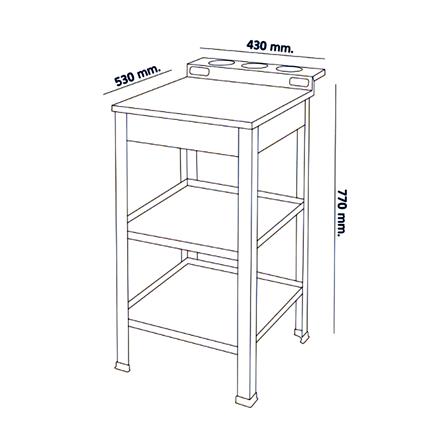 โต๊ะวางเตาเดี่ยว DYNA HOME TB-1_2