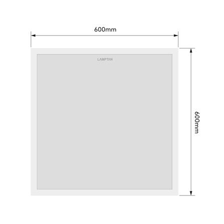 โคมฝังฝ้า LED LAMPTAN IFIT 60x60 ซม. 40 วัตต์ DAYLIGHT_7