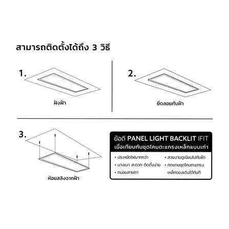 โคมฝังฝ้า LED LAMPTAN IFIT 30x120 ซม. 40 วัตต์ DAYLIGHT_6