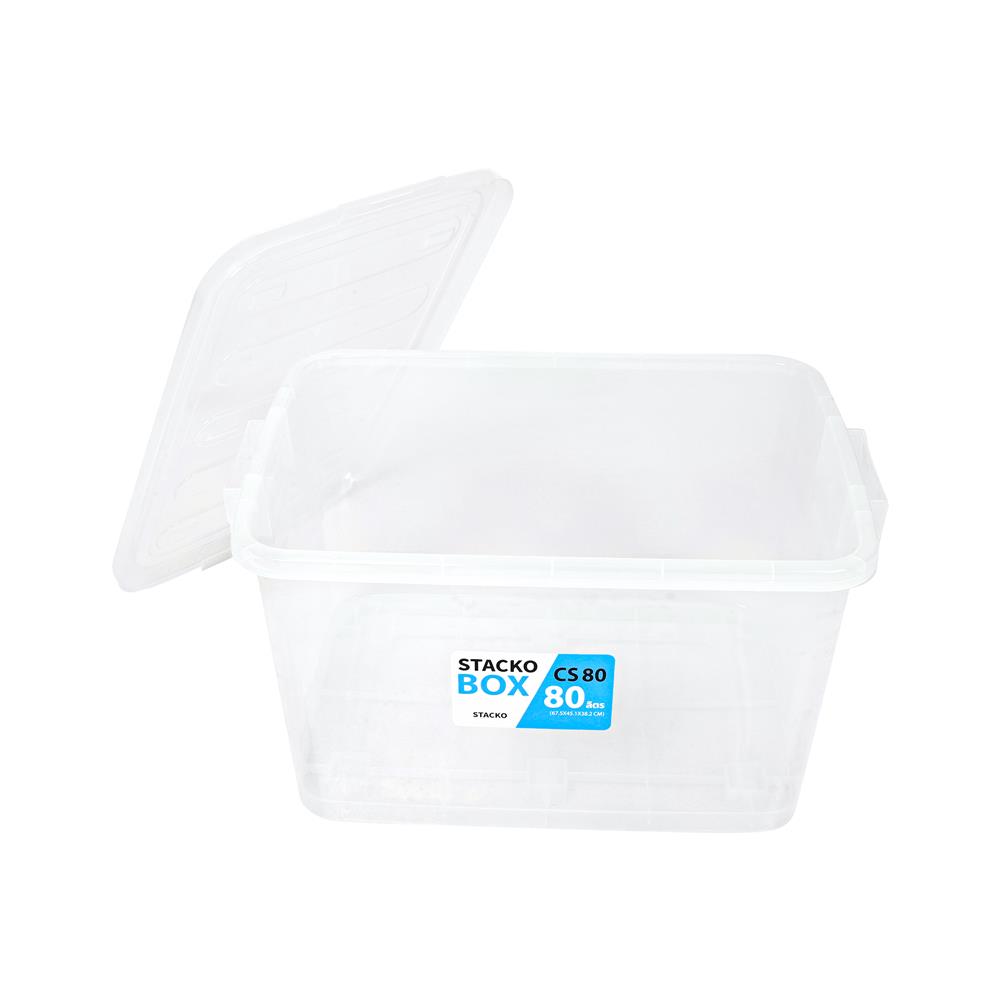 กล่องเก็บของ STACKO CS80L 67.5x45.1x38.2 ซม. สีใส