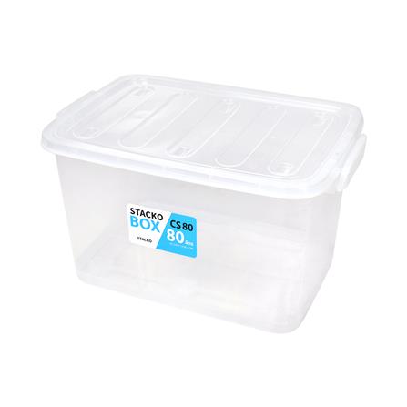 กล่องเก็บของ STACKO CS80L 67.5x45.1x38.2 ซม. สีใส