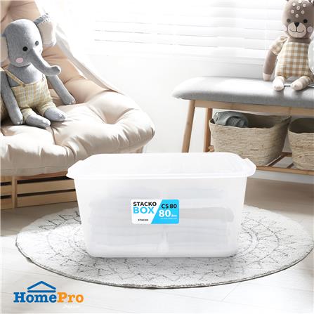 กล่องเก็บของ STACKO CS80L 67.5x45.1x38.2 ซม. สีใส_4