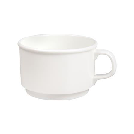 ชุดถ้วยกาแฟเมลามีน KEYWAY 190 มล. สีครีม_3