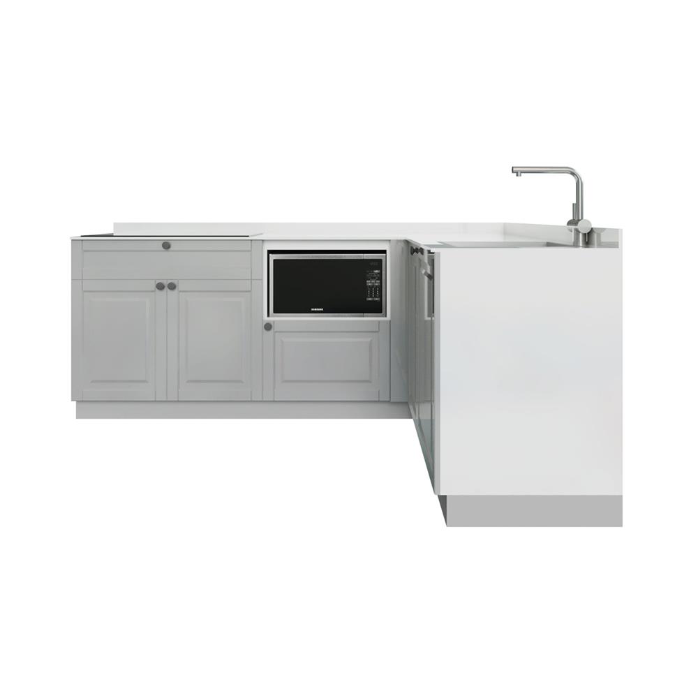 ครัวไม้สำเร็จ STARMARK ALICE_BASE_H_R_L 220 ซม.