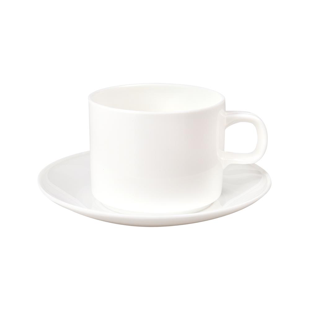 ชุดถ้วยกาแฟเมลามีน KEYWAY 300 มล. สีครีม