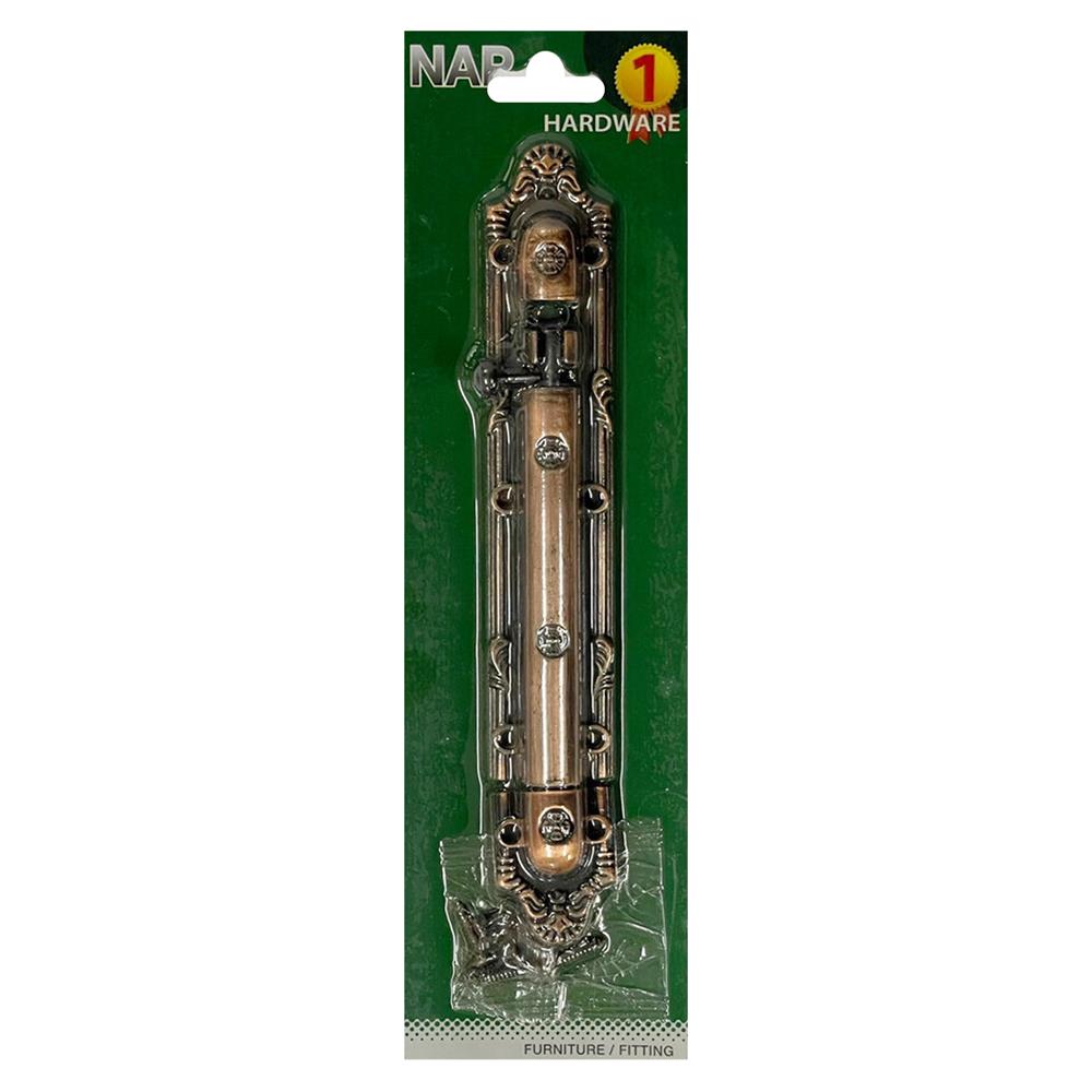 กลอนทั่วไป NAP 539 ลายพฤกษา 6 นิ้ว สีทองแดงรมดำ