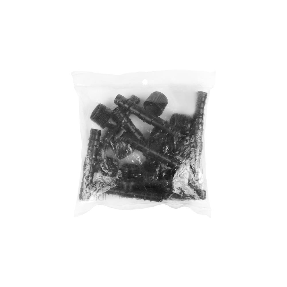 สามทางเกลียวนอก PE TOWAI 16X3/4นิ้วX16 มม. สีดำ แพ็ก 10 ชิ้น