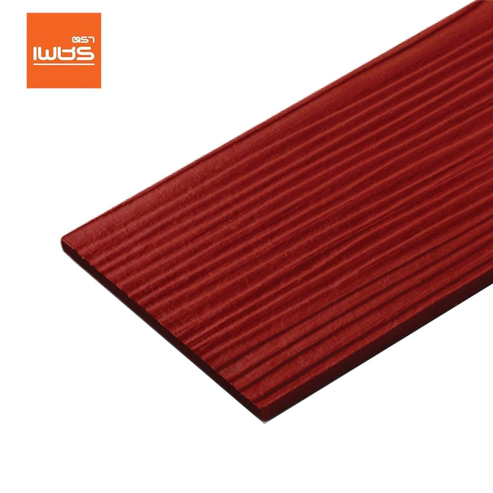 ไม้ฝา ตราเพชร 15x400x0.8 ซม. สีแดงทับทิม