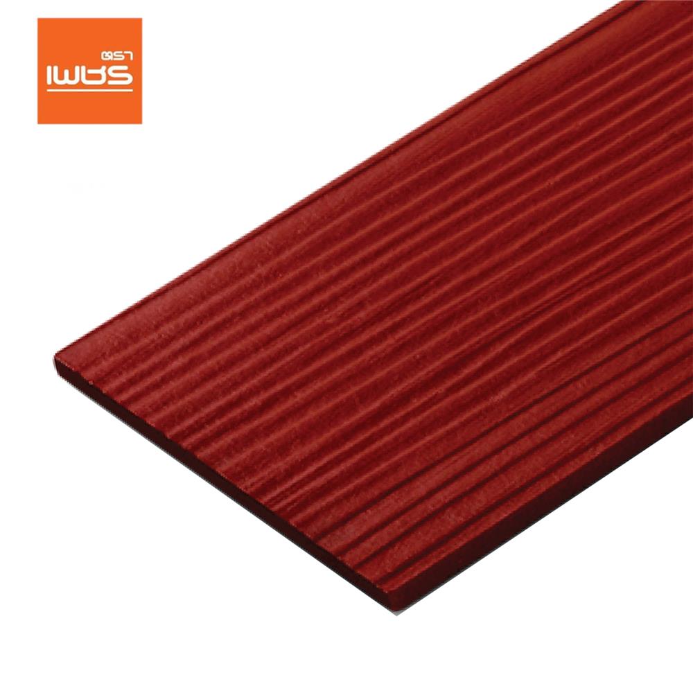 ไม้ฝา ตราเพชร 20x400x0.8 ซม. สีแดงทับทิม