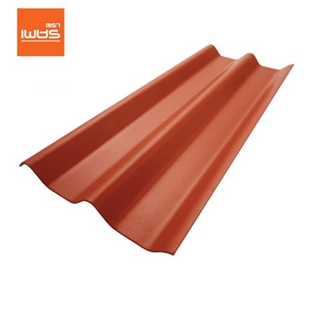 กระเบื้องหลังคา ลอนคู่ ตราเพชร 0.5x50x150 ซม. สีส้มทองมังกร_0