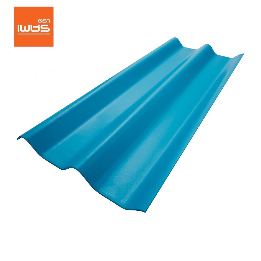 กระเบื้องหลังคา ลอนคู่ ตราเพชร 0.5x50x150 ซม. สีฟ้าร่มรื่น