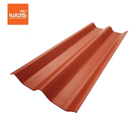 กระเบื้องหลังคา ลอนคู่ ตราเพชร 0.5x50x120 ซม. สีส้มทองมังกร_0