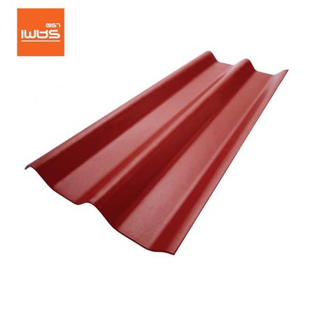 กระเบื้องหลังคา ลอนคู่ ตราเพชร 0.4x50x120 ซม. สีแดงมั่งมี_0