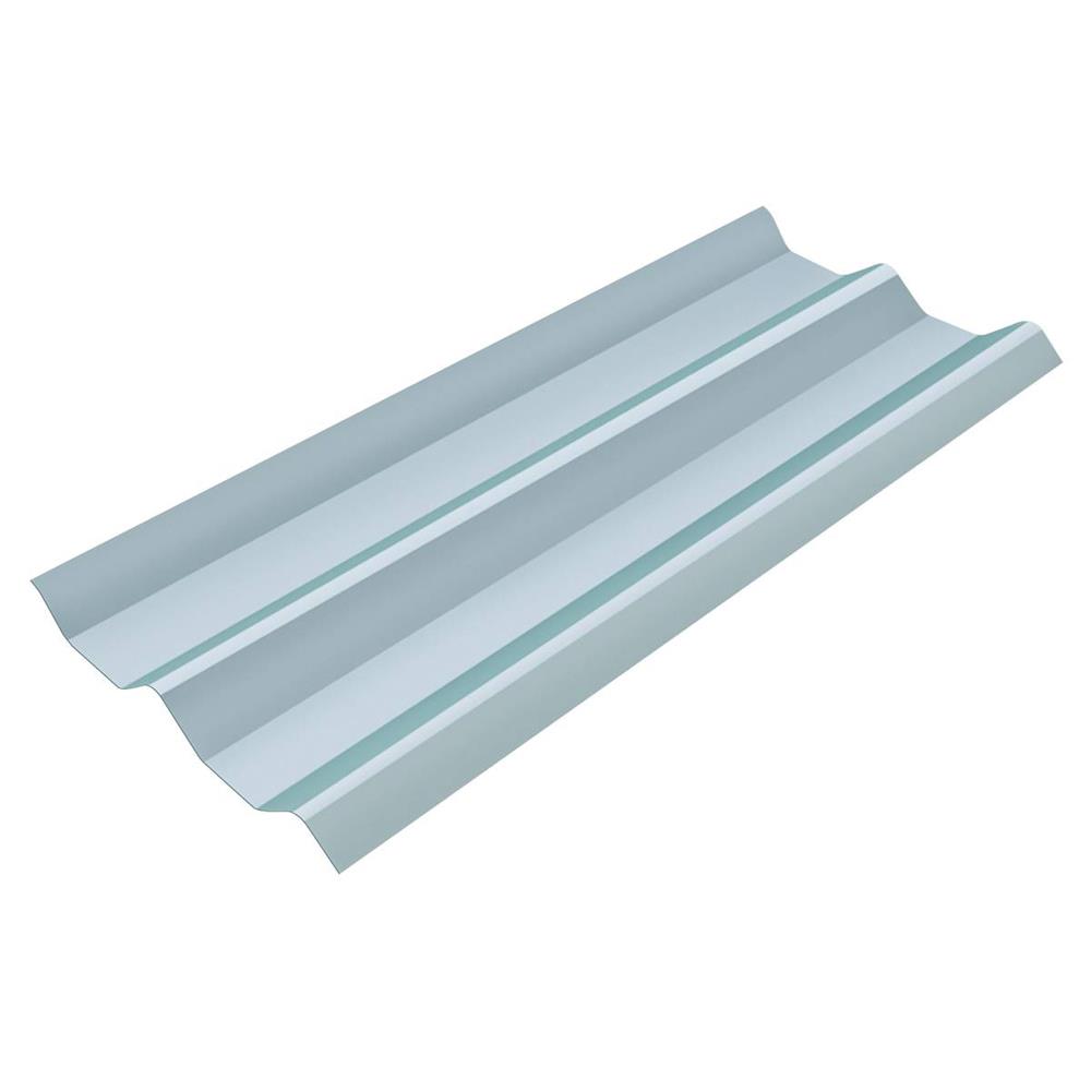 แผ่นโปร่งแสง ลอนคู่ DURAONE 50X120X0.05 ซม. สีขาวใส