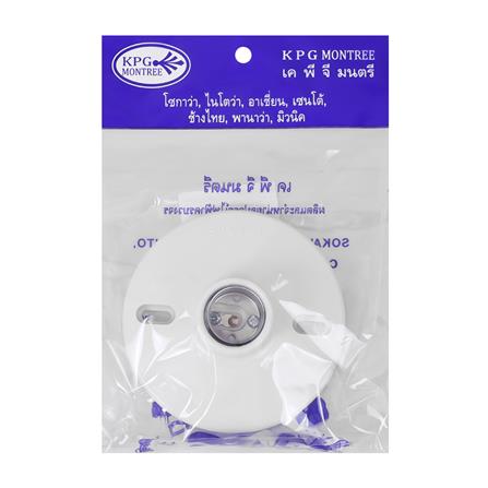 ขั้วแป้นเกลียวตัวใหญ่ SOKAWA E27 S-024 สีขาว_2