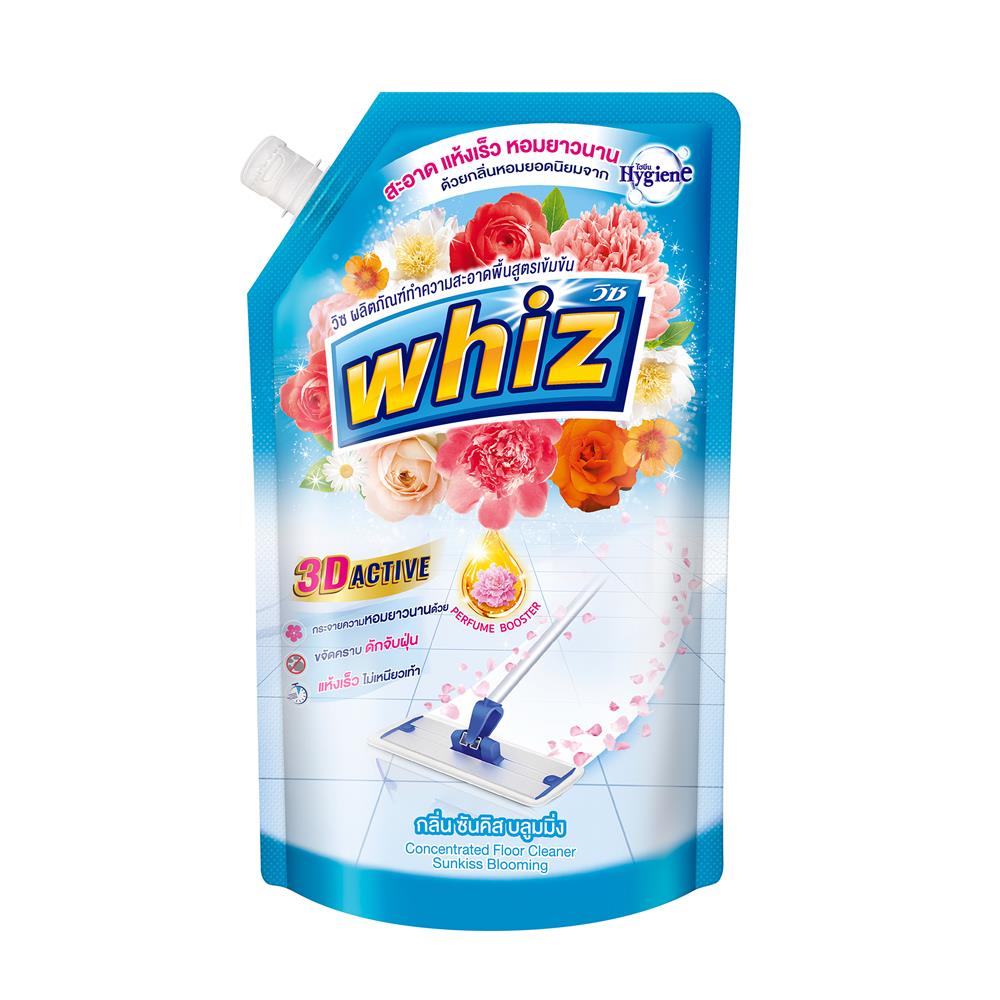 รีฟิลน้ำยาทำความสะอาดพื้น WHIZ 3D ACTIVE 650 มล. ซันคิสบลูมมิ่ง