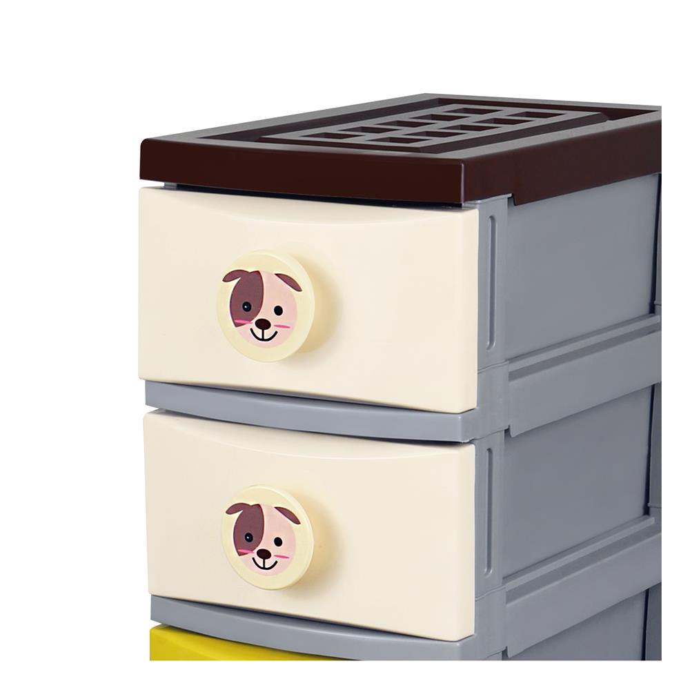 ตู้ลิ้นชัก 6 ชั้น MODERN B28 28x45x107 ซาฟารี