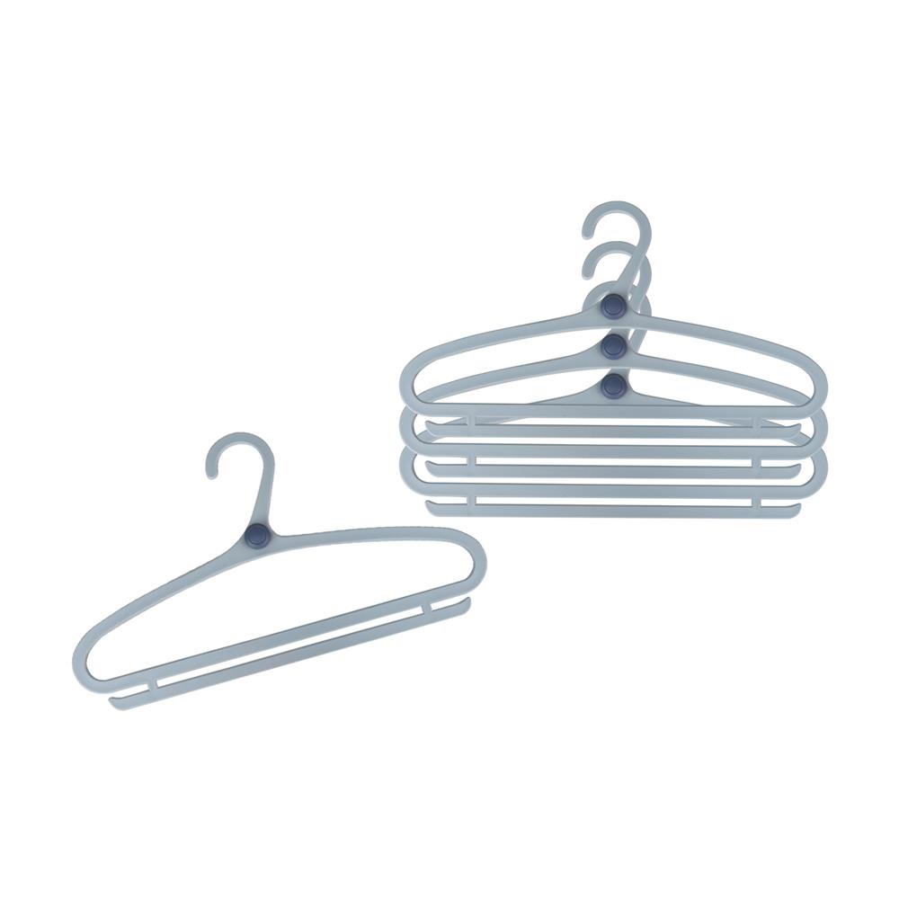 ไม้แขวนเสื้อ PLIM S0410B สีฟ้า แพ็ก 4 ชิ้น