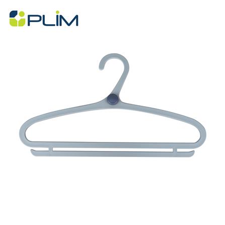 ไม้แขวนเสื้อ PLIM S0410B สีฟ้า แพ็ก 4 ชิ้น