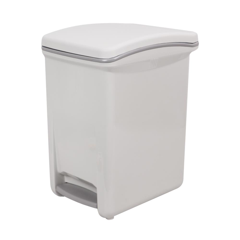 ถังขยะเหยียบเหลี่ยม PIONEER PN6002 18 ลิตร สีเทา