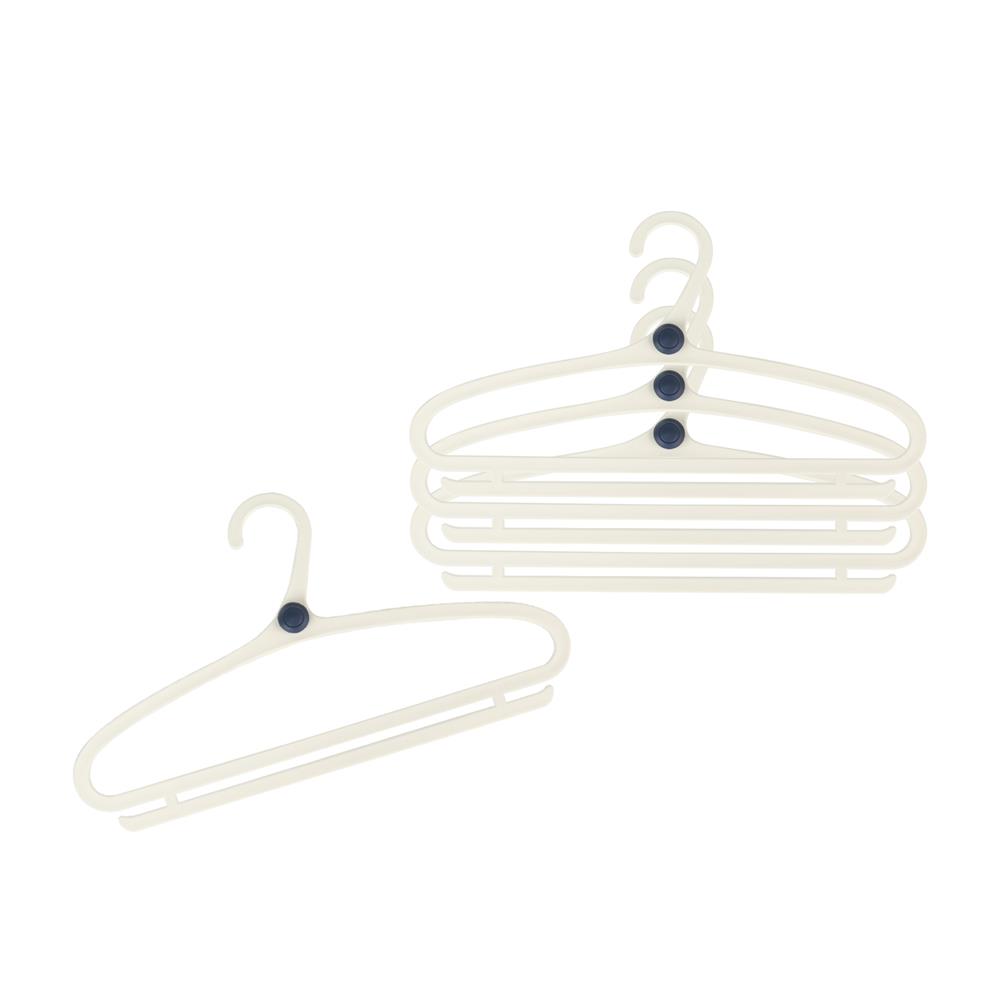 ไม้แขวนเสื้อ PLIM S0410W สีขาว แพ็ก 4 ชิ้น