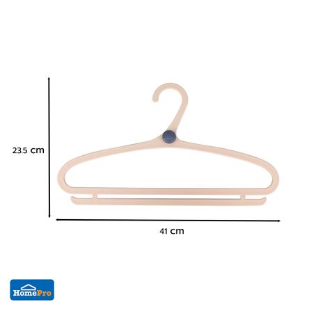 ไม้แขวนเสื้อ PLIM S0410P สีชมพู แพ็ก 4 ชิ้น_2
