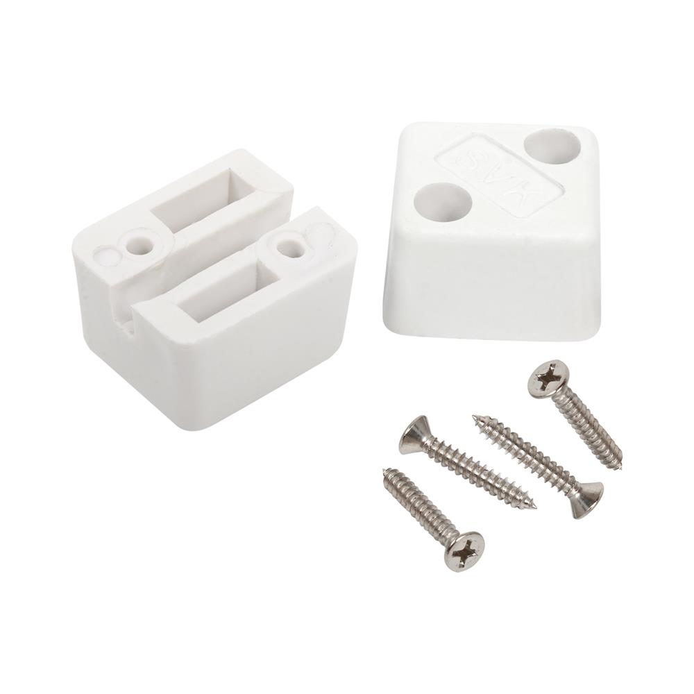 กันชนเหลี่ยม BIH S01-WH 2P สีขาว