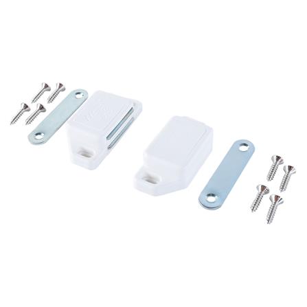 กันชนแม่เหล็กใหญ่ BIH สีขาว แพ็ก 2 ชิ้น