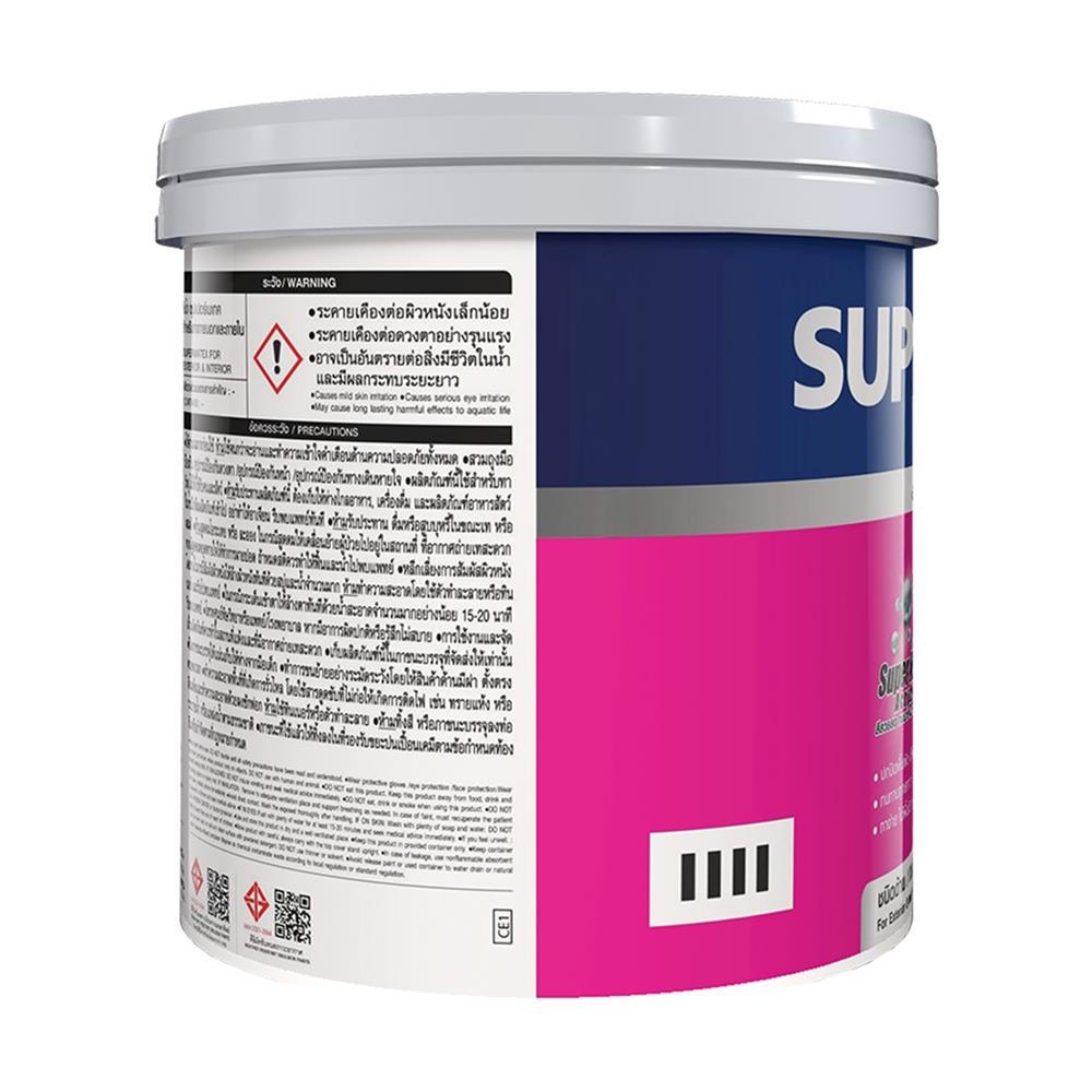 สีน้ำทาภายนอก ชนิดด้าน TOA SUPERMATEX SM100 สีขาว 1 แกลลอน