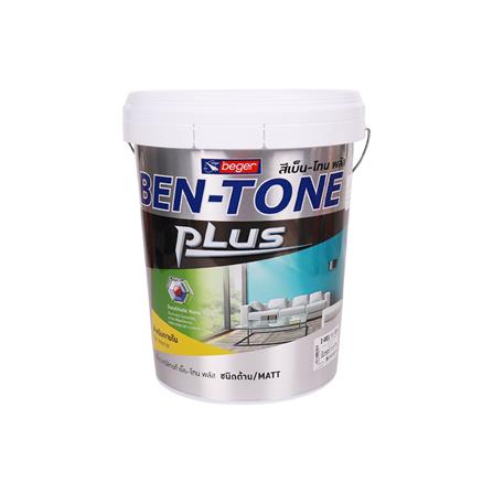 สีน้ำทาภายใน BEGER BEN-TONE I001 สีขาว ด้าน 5 แกลลอน_0