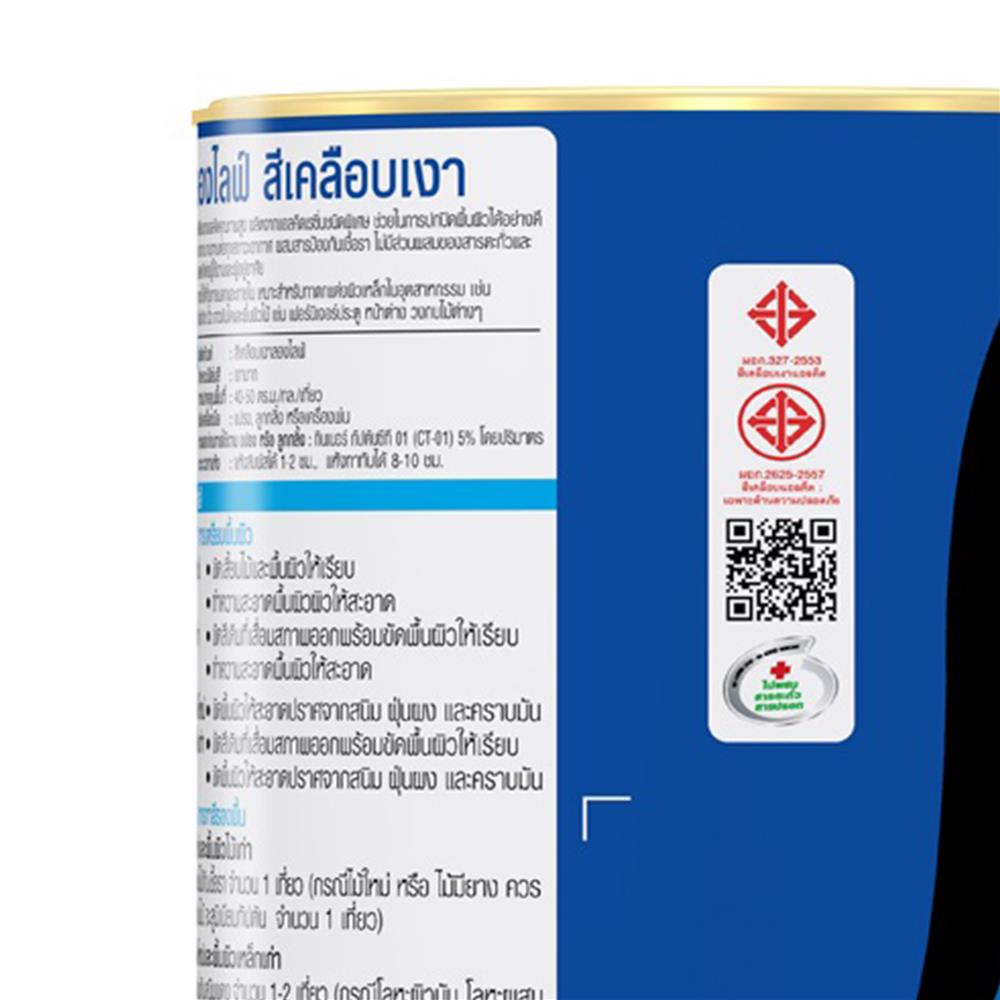 สีน้ำมันเคลือบเงา CAPTAIN LONGLIFE 02770 สีดำด้าน 1 แกลลอน