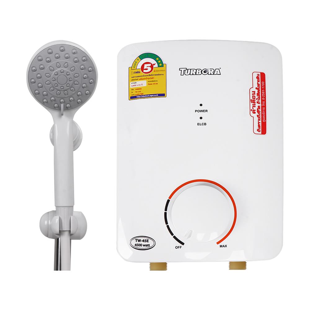 เครื่องทำน้ำอุ่น TURBORA TW-45E 4500 วัตต์ สีขาว