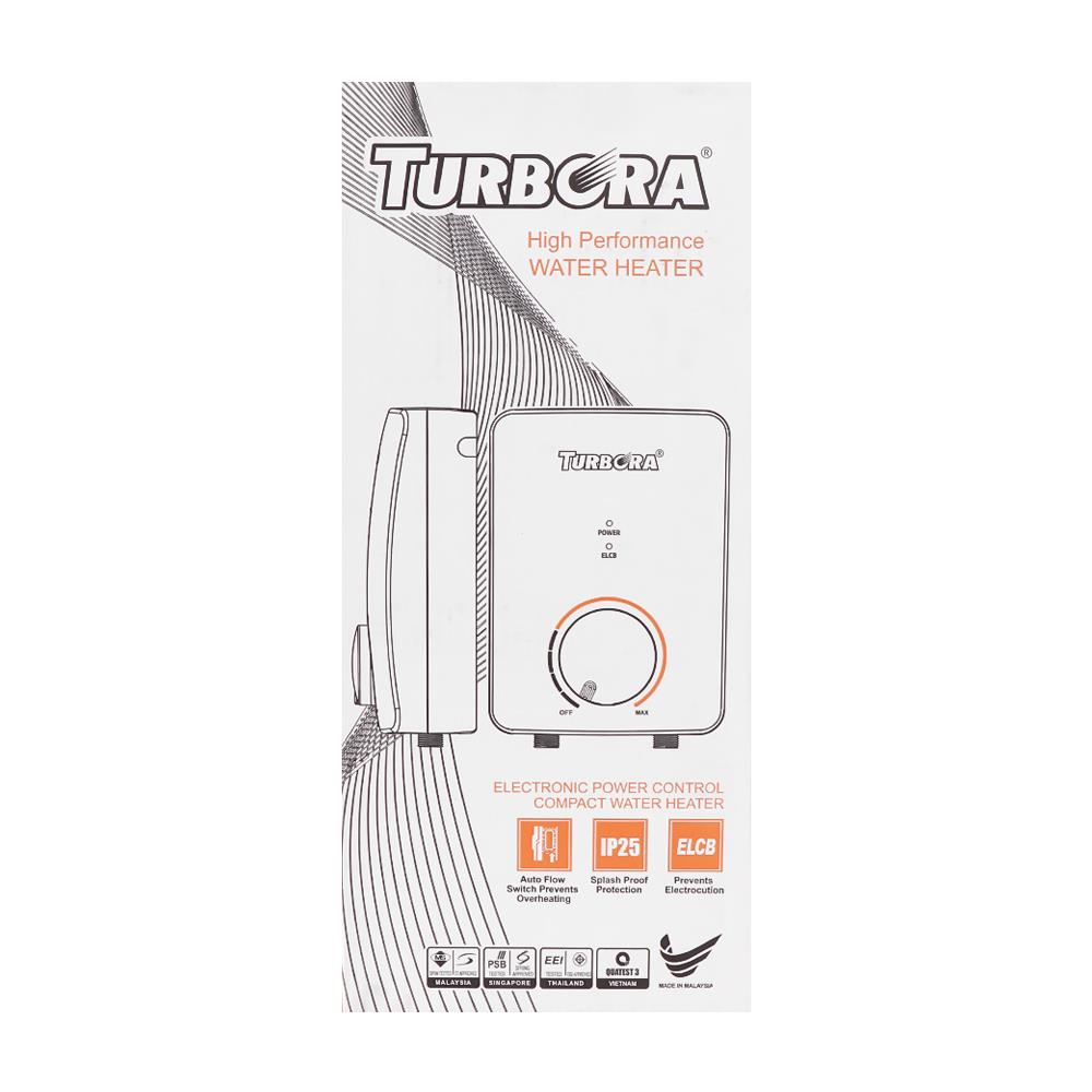 เครื่องทำน้ำอุ่น TURBORA TW-45E 4500 วัตต์ สีขาว