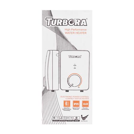 เครื่องทำน้ำอุ่น TURBORA TW-45E 4500 วัตต์ สีขาว_4