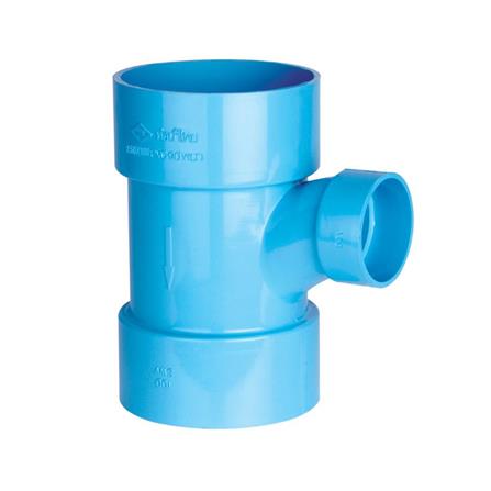 สามทางบางลด 90 องศา ท่อน้ำไทย 6X4 นิ้ว สีฟ้า_0