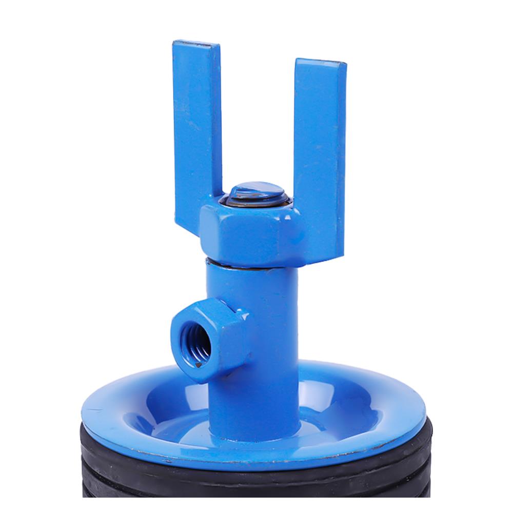 ลูกยางเทสน้ำ ล็อกแอม 4 นิ้ว สีฟ้า