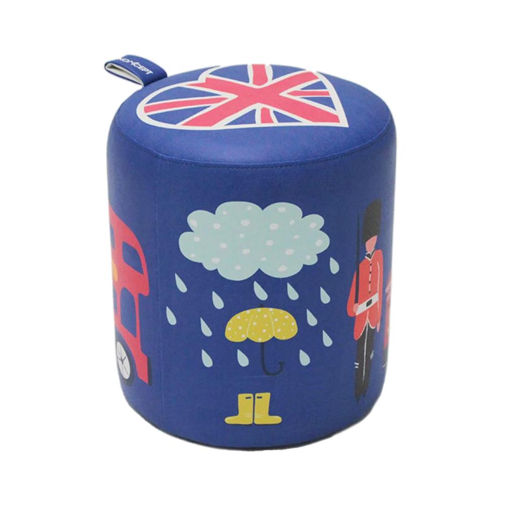 สตูลกลม KONCEPT TRAVELA สีน้ำเงิน