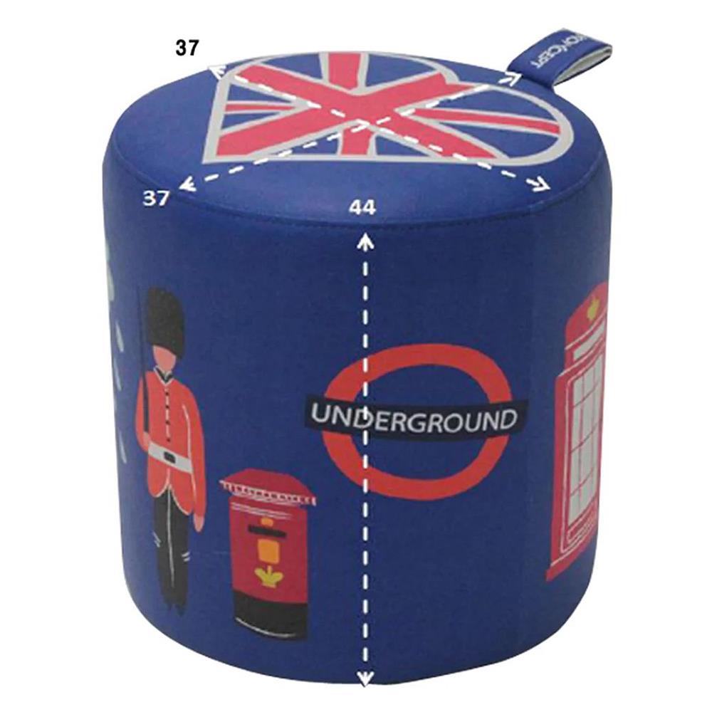 สตูลกลม KONCEPT TRAVELA สีน้ำเงิน