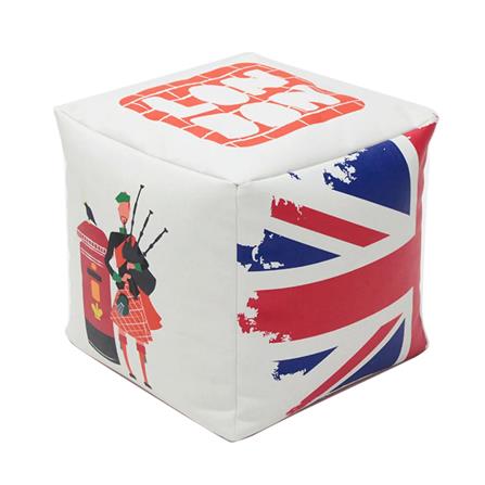 สตูลเหลี่ยม KONCEPT TRAVELA สีขาว