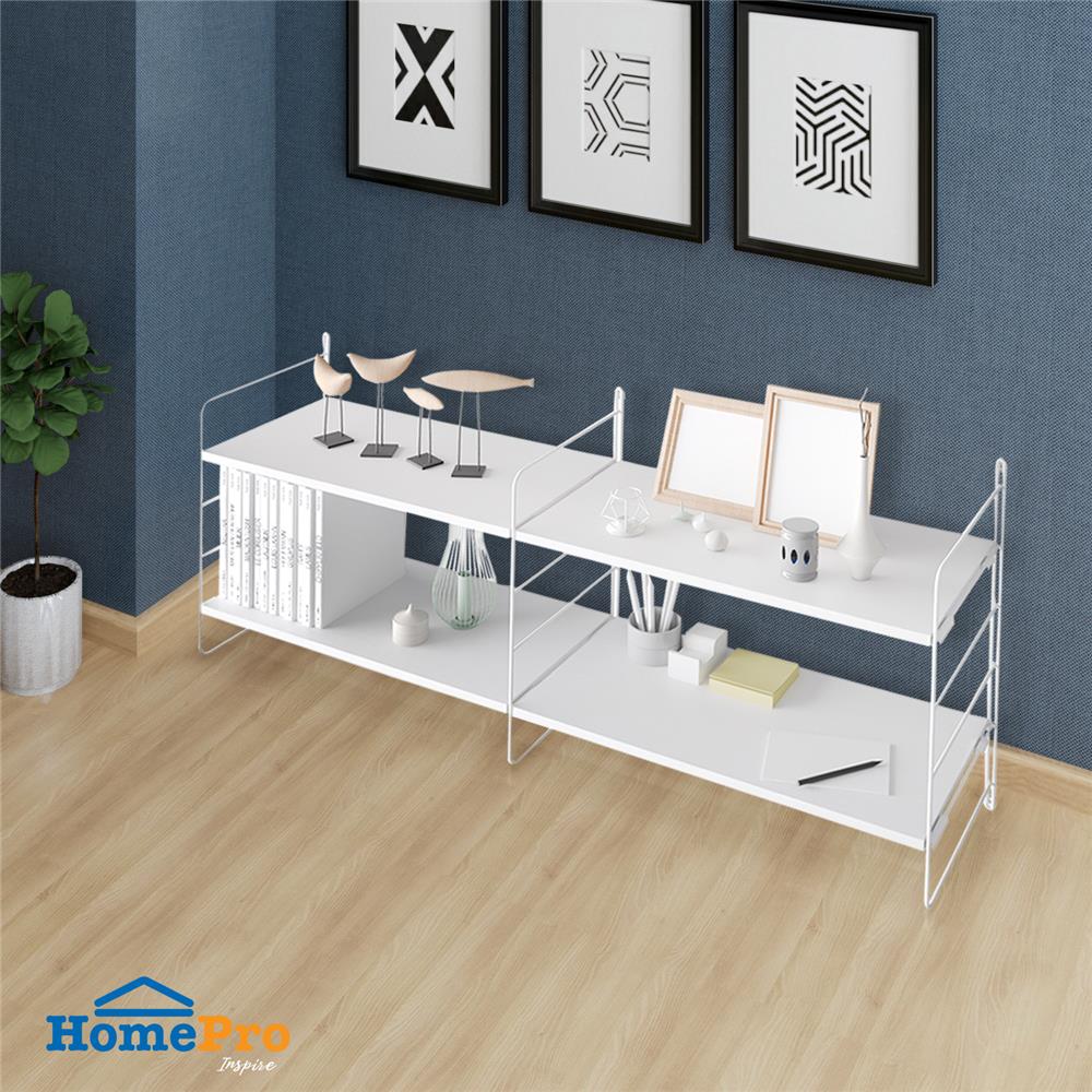 แผ่นชั้นไม้เมลามีน STACKO COZI 60x30x1.6 ซม. สีขาว