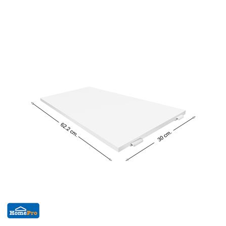 แผ่นชั้นไม้เมลามีน STACKO COZI 60x30x1.6 ซม. สีขาว_4