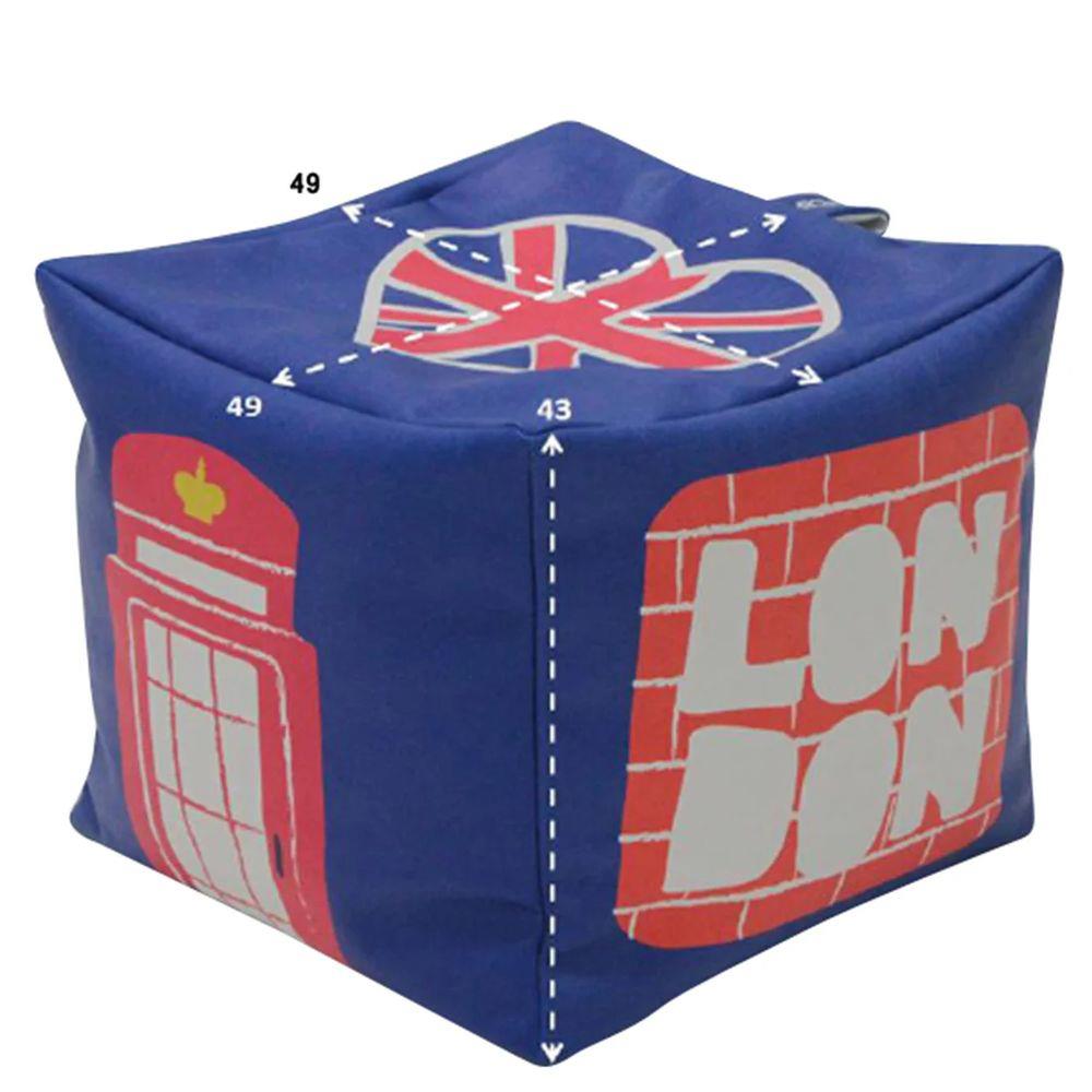 สตูลเหลี่ยม KONCEPT TRAVELA  สีน้ำเงิน