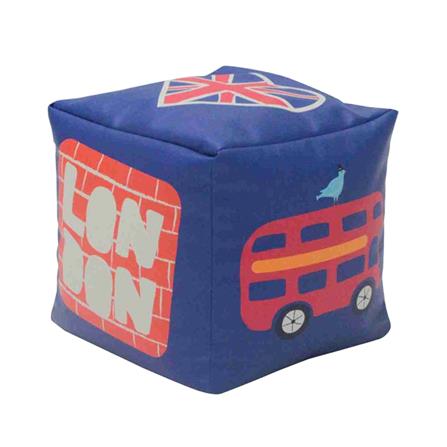 สตูลเหลี่ยม KONCEPT TRAVELA  สีน้ำเงิน